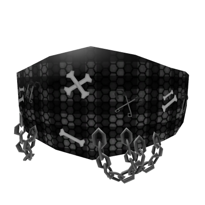 Grey Plaid Punk Mask
