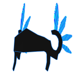 [⏳ RAINBOW ANIMATED] Neon Black Blue Valk