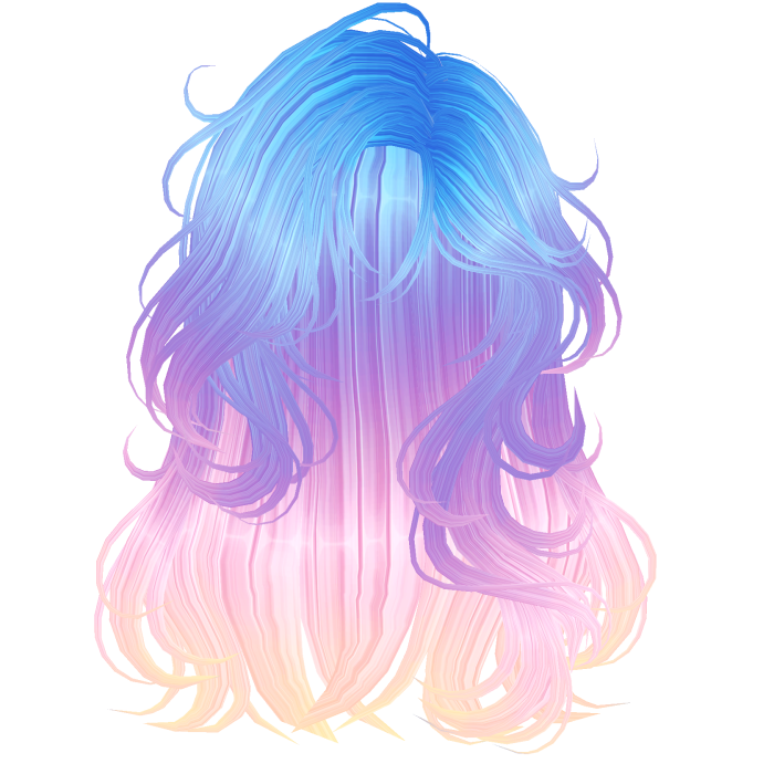Lucious Elegant Princess Waves Yellow&Blue