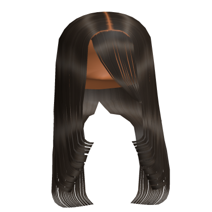 Black Layered long hair w/ flipped edges & Bangs