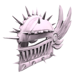 Deceased Helm: Light Pink Crusader