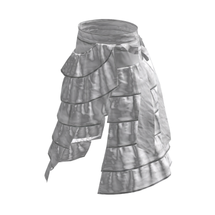 White Soft Layered Ruffle Pants Aesthetic [PBR]
