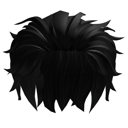 Black Messy Slick Back Hair Roblox item