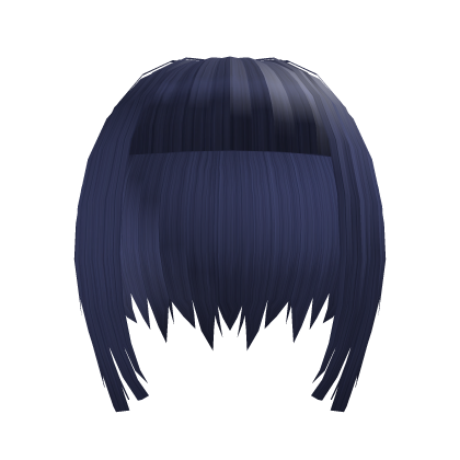 Rockstar niche emo choppy vkei short blue hair