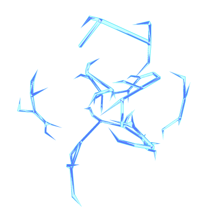 Lightning Sparkles Aura - Blue
