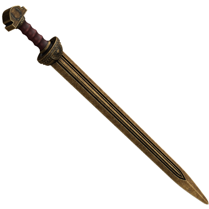 Gold Spartan Sword Waist - Left