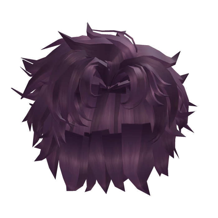 Messy Fluffy Purple Mafia Male Hair