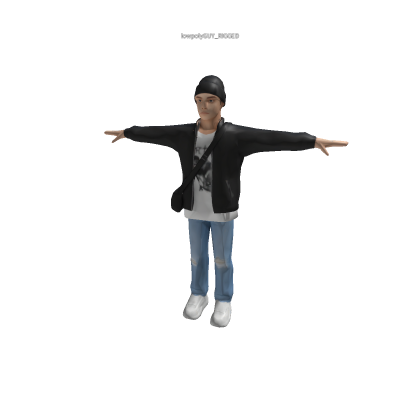 Rigged guy LOWPOLY