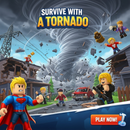 {PART 2!} Survive on a Baceplate With a Tornado