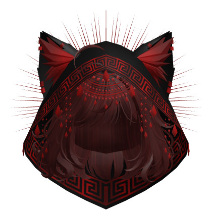 Egyptian Bob w/ Divine Red Black Hood