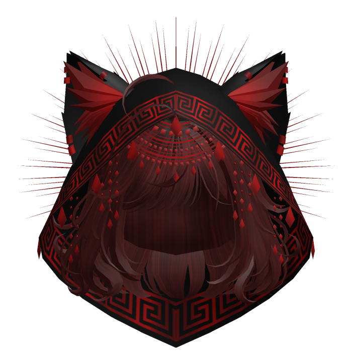 Egyptian Bob w/ Divine Red Black Hood