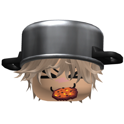 Messy Blonde Hair W/ Pot Hat & Cookie