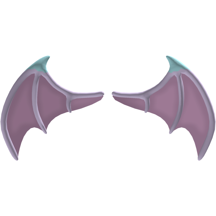 pastel goth harajuku pink dipped vampire wings