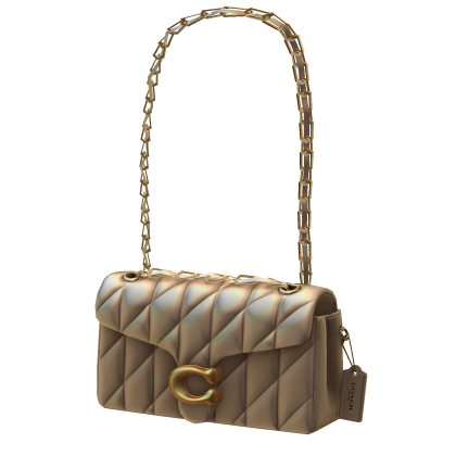 Coach Quilted Shoulder Bag Gold (Roblox Exclusive)