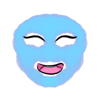 Spa Face (BLUE) Roblox decal