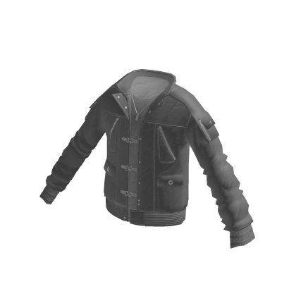 Ribbed Sleeve Bomber Jacket (Dark Grey)