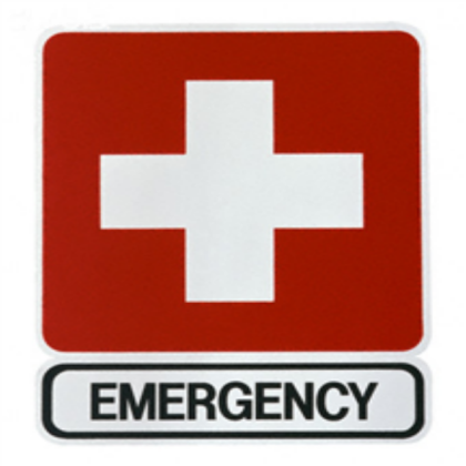 Emergency Sign Roblox decal