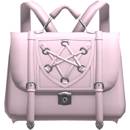 gothic emo pentagram satchel backpack pink 3.0