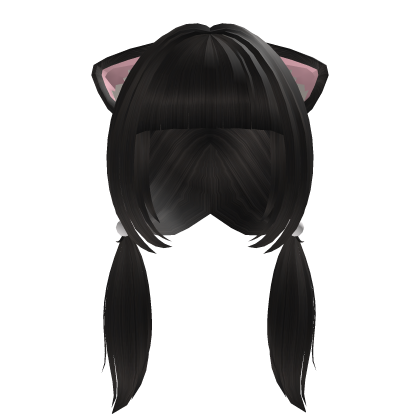 Soft Brown Kitty Twin Tails ♡ Roblox item