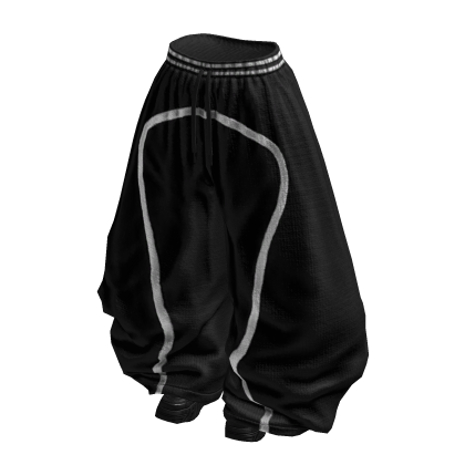 Y2K Girly Baggy Tracksuits (Black White)