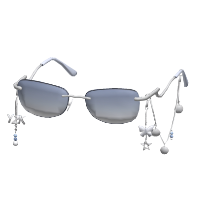 cute scene y2k chain sunglasses