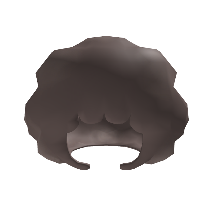 ♡ : Low Poly Cute brown Power Hair - Wii Mii