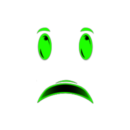 sad green winning smile Roblox decal