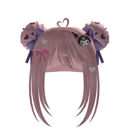 
Light Pink Emo Kawaii Bow Hair Cute Goth Y2K Girl Roblox item
