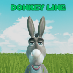 Wait in line to meet the donkey