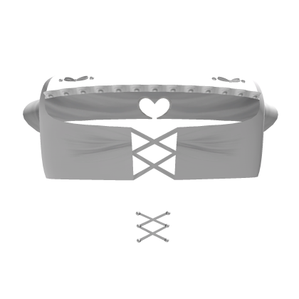 ♡꒰top fofo emo coração com piercing branco