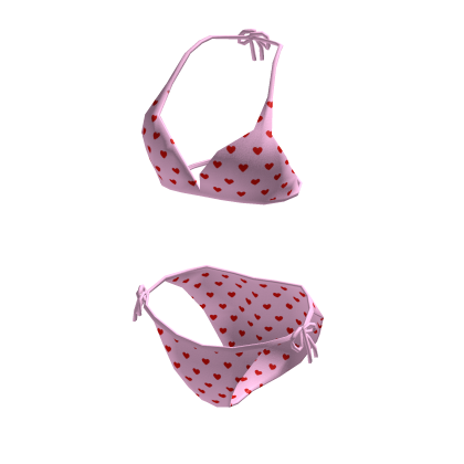 🎀Pink Swimsuit🎀 Valentines Day Hearts thumbnail
