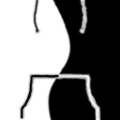 Black and White Half-Half Hoodie Roblox decal