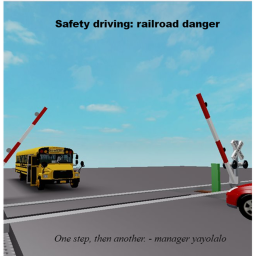 Safety driving: railroad danger
