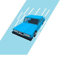 Slide Blue Cars