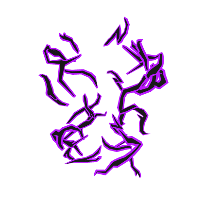 Purple Cartoony Lightning Aura thumbnail