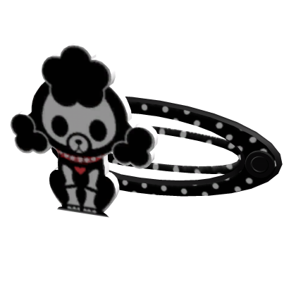 ⏝✏︎: Polka Dot Skelanimals Roxie Hairclip