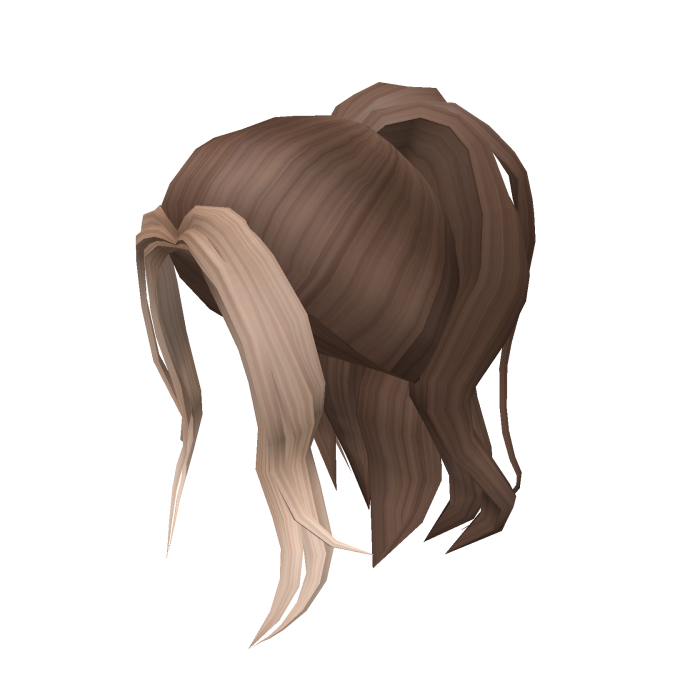 Brunette & Blonde Messy Ponytail