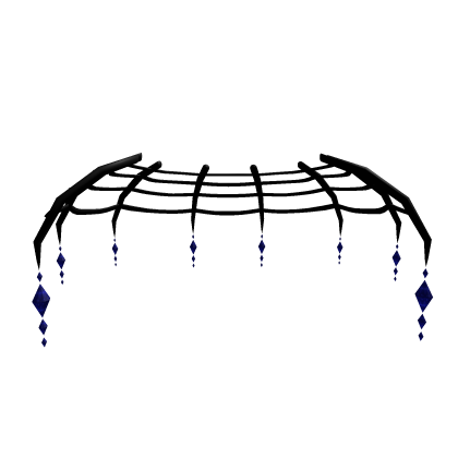 🖤🕸️ Spider's Grace crystal web skirt - Dark blue