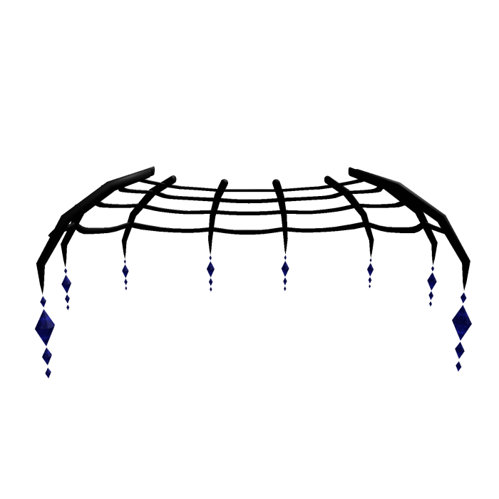 🖤🕸️ Spider's Grace crystal web skirt - Dark blue
