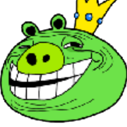 troll face king pig Roblox decal