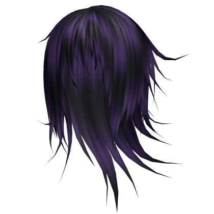 Dark Purple Emo Vkei Windy Long Model Hair 74. 