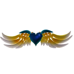 Heart with dream wings