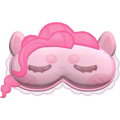 cute pink pony cosplay pinky balloon sleep mask