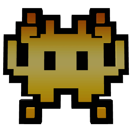 Golden 8-BIT Alien Friend