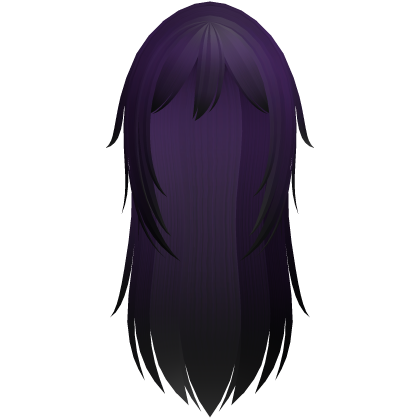 long emo ghost girl hair in purple Roblox item
