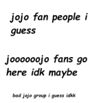jojo fan people