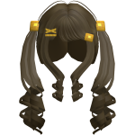 Brown Chocolate Waffle Pigtail Curls