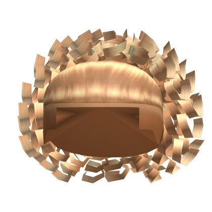 Blonde Fluffy Curly Man Bun Roblox item