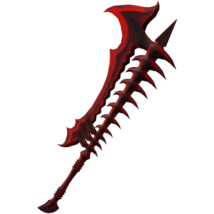 Red Gothic Bone Axe thumbnail
