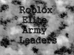 Roblox Elite Army Leaders